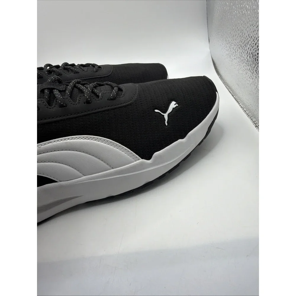 Puma Zip C Men's Sneaker Black White Athletic Running Shoes Size 12 New